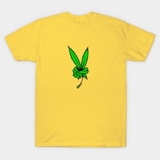 Marijuana Leaf Peace T-Shirt